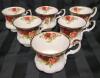 Royal Albert " Old Country Roses " Tea & Coffee Cups plus Salt and Pepper Shakers . 3 Coffee Cups , 6 Tea Cups , Creamer & Salt and Pepper Shakers - 5