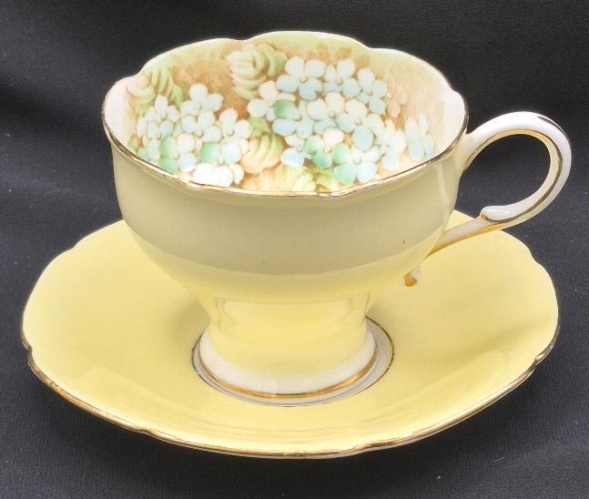 Stunning Double Warrant PARAGON Teacup & Saucer Blue Hydrangea