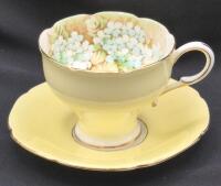 Stunning Double Warrant PARAGON Teacup & Saucer Blue Hydrangea