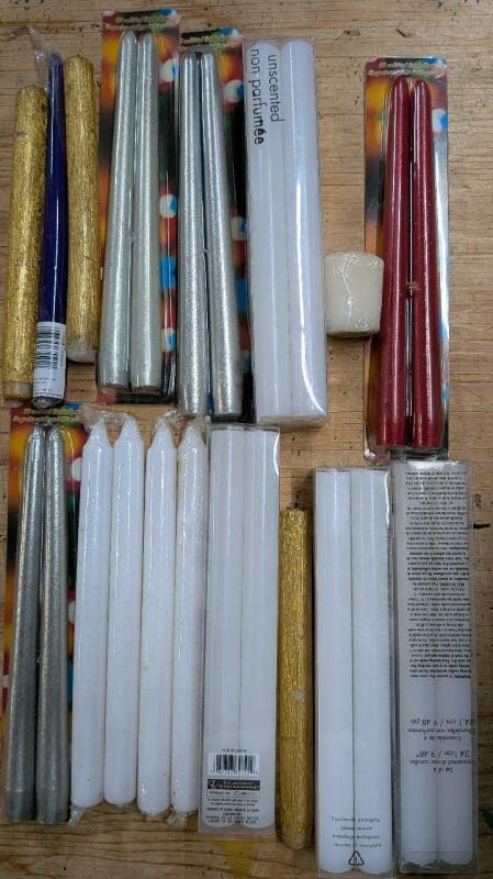 33 new Candles. 9.5" Longest