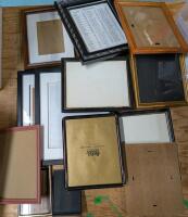13 picture Frames. Largest Measures 12" by 15"