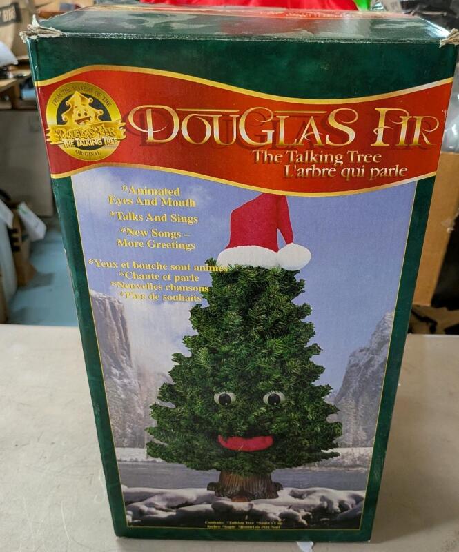 Douglas Fir the Talking Tree. Approximately 18" tall.