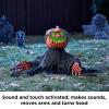 [Working, Squooshed Head] As-New ForLiving Sound Sensor Animayed Pumpkin Groundbreaker, Retails $60 New - 5