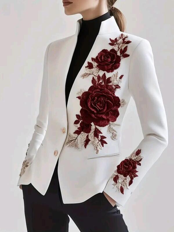 New sz Large Women's Rose Blazer