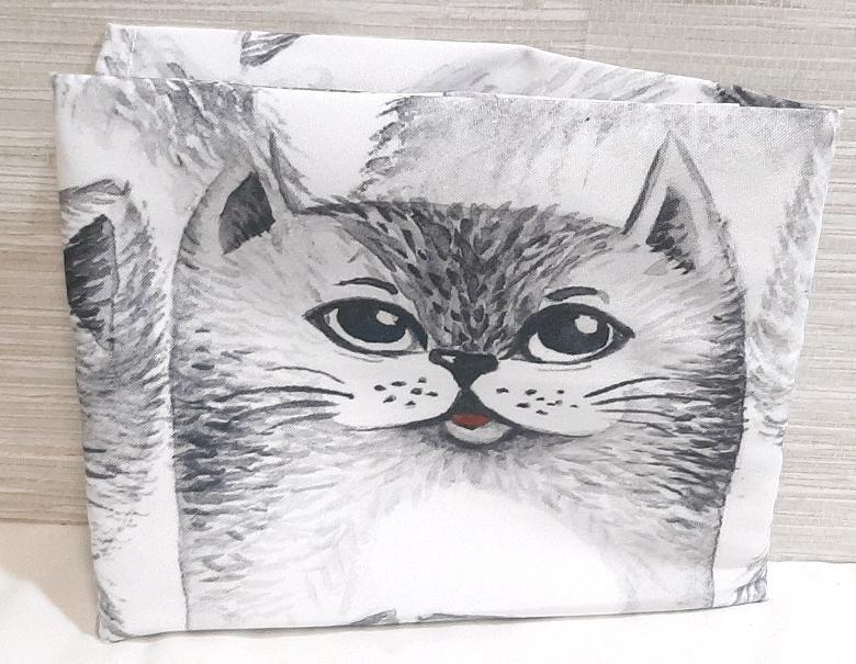 New Cat Window Curtain | Measures 54"&times;18"