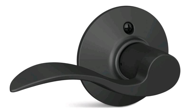 New Schlage Accent Hall and Closet Passage Door Lever, Matte Black. Retails for $47
