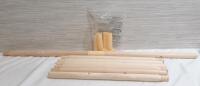Lot of New Wooden Broomstick Handles