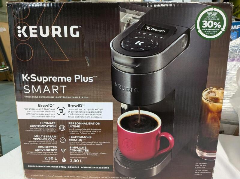 New Keurig K&bull;Supreme Plus Smart Single Cup Coffee Brewer. Retails for $300