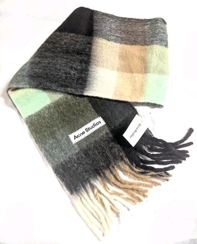 New ACNE STUDIOS Italy Wool Blend Scarf 14.5" Wide &times; 86" Long