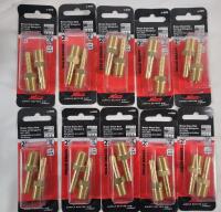 10 New Milton Solid Brass Hose End , &frac14;" ID Hose / &frac14; NPT .