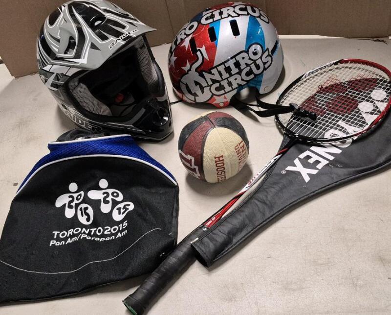 Youth Sports Lot - Badminton Racket, Bike Helmet ++