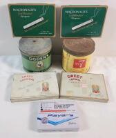 Vintage Cigarette Tobacco & Cigarette Tins . Seven (7) Tins