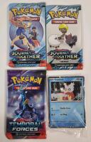 Pok&eacute;mon TCG Sealed Trading Card Packs (3) & Pok&eacute;mon Sealed Card .
