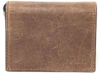 New FOSSIL Derrick Execufold Brown Leather Bifold Wallet ML3700209, Retails $83