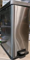 [Denting Present] As New Type A Stainless Steel Garbage Can, 40-L. Retails for $100 in New Condition.