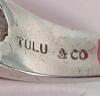 Tulu & Co. Sterling Silver Blue Fire Opal & Amethyst Inlay Women's Ring , Size 6 - 4
