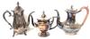 Vintage Silver Plate Coffee Pots, Creamer & Sugar Dish, Serving Dishes+ Up to 10" Tall, Incl: Forbes Plated Warranted, Sheffield LBS Co, WMA Rogers, Viking, B+W, Primrose, Victorian Plate - 2