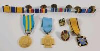 Ukrainian Military Metals , Pins & Bars . Includes : Ukraine 14th Waffen Grenadier Division of the 1st Galician Pin