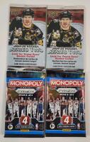 2024-25 UD Series Two NHL Hockey Sealed Trading Card Wax Packs (2) & 2023-24 Panini Prizm NBA Basketball Sealed Trading Card Wax Packs (2)