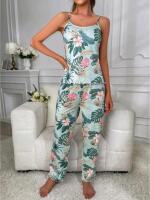 New Size Med Women's 2pc Tropical Tank Pajama Set