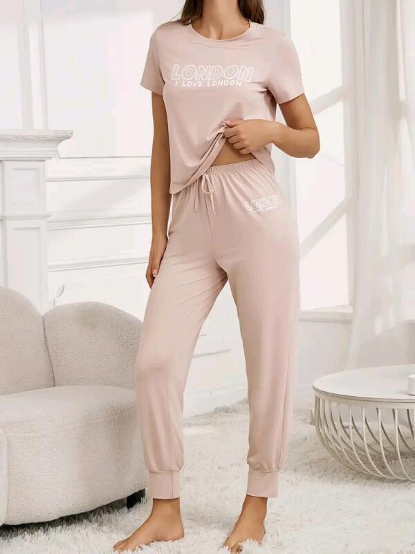 New Size Med Women's 2pc I Love London Pajama Set