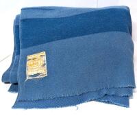 Vintage Twin Size (63" &times; 80") HUDSON'S BAY 100% Wool Blanket, Unfinished Edges