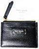As-New KATE SPADE Small Zip Card Holder, WLRU5585, Jeanne, Black (001), 4 5" &times; 3.15" With Wrist Strap