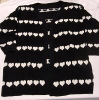 New sz 2XL Women's Heart Cardigan Sweater