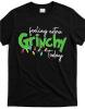 New Women&rsquo;s Size Large Feeling Grinchy Today T-Shirt &ndash; Funny Dr. Seuss Inspired Christmas Graphic Tee Machine Short Sleeve Washable 95% Polyester 5% Spandex stock photo added - 2