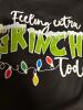 New Women&rsquo;s Size Large Feeling Grinchy Today T-Shirt &ndash; Funny Dr. Seuss Inspired Christmas Graphic Tee Machine Short Sleeve Washable 95% Polyester 5% Spandex stock photo added - 3