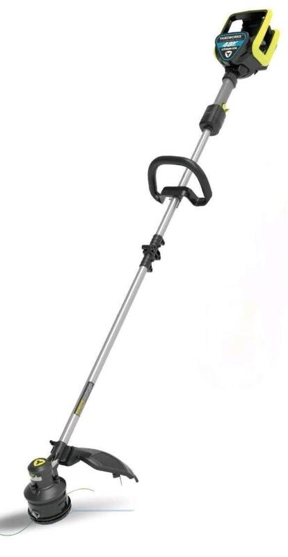New Yardworks 48V Brushless EZ Load Grass Trimmer, 14-in. Retails for $300 with Battery and Charger.