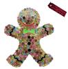 Beautiful and Adorable Tagged Betsey Johnson Multi Coloured Rhinestone Enamel Gingerbread Brooch / Pendant Approximately 2&rsquo;&rsquo; - 2