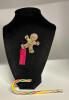 Beautiful and Adorable Tagged Betsey Johnson Multi Coloured Rhinestone Enamel Gingerbread Brooch / Pendant Approximately 2&rsquo;&rsquo; - 3