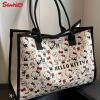 New Sanrio Hello Kitty Large Capacity Canvas Tote Bag, Multi-Functional Zipper Shoulder Bag, Lightweight Outings, and Travel Storage approximately 11.8 x 15&rsquo;&rsquo; Stock photos added - 2