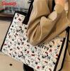 New Sanrio Hello Kitty Large Capacity Canvas Tote Bag, Multi-Functional Zipper Shoulder Bag, Lightweight Outings, and Travel Storage approximately 11.8 x 15&rsquo;&rsquo; Stock photos added - 4