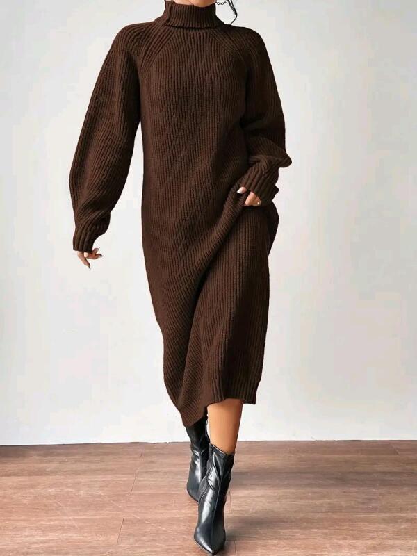 New Size Large Women's Super Soft Warm Knit Sweater Dress