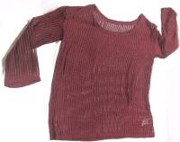 New Size 0XL Women's Knit Chill Out Mesh Long-Sleeve Layering Overshirt