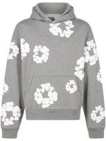 New Women's Size Large DENIM TEARS " The Cotton Wreath " Hoodie , Grey . Retail $400