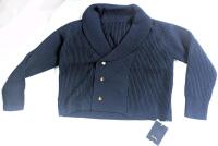 New Size Large Men's ChaxRmto Knit Mariner's Cardigan Sweater