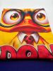 New Size XXL Men&rsquo;s Funny "I Don't Give a Duck!" Cartoon Duck Graphic T-Shirt Vibrant Yellow Casual Short Sleeve Round Neck Tee with Orange Duck & Glasses Design Machine Washable 95% Polyester 5% Spandex Stock photos added - 5