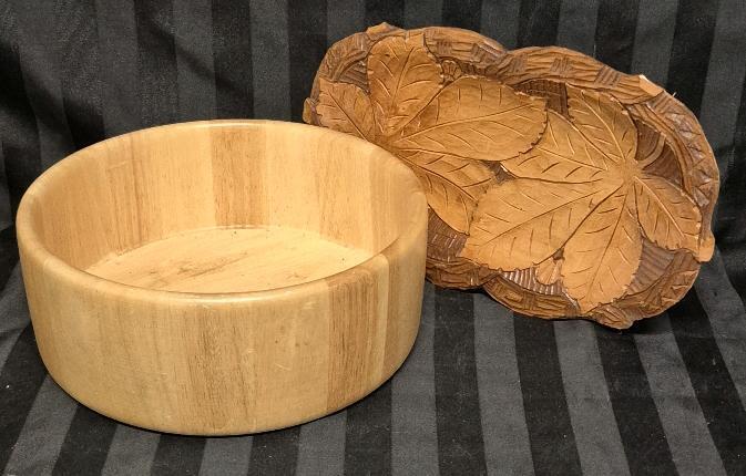 Kitchen Wooden Decor - Tray & Wooden Bowl