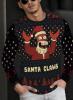 New Size XXL Men&rsquo;s Christmas Santa Claus Futurama Zoidberg Style 3D Print Long Sleeve T-Shirt - & Red Holiday Design with Santa Hat & Snowflakes, Casual Round Neck Winter Warmth Machine Washable 100% Polyester Stock photos added - 3