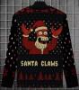 New Size XXL Men&rsquo;s Christmas Santa Claus Futurama Zoidberg Style 3D Print Long Sleeve T-Shirt - & Red Holiday Design with Santa Hat & Snowflakes, Casual Round Neck Winter Warmth Machine Washable 100% Polyester Stock photos added - 4