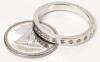 Size 7 Sterling Silver Stamped 925 Eternity Ring - 4