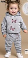 New sz 12-18 mtns Children's Hoodie & Track Pant Set - Butterflies