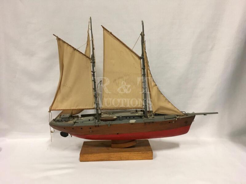 Vintage Wood Model Sail Ship