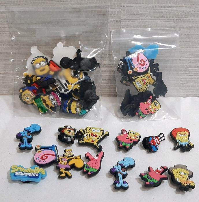 Lot of Minion & Spongebob Clog Shoe Charms