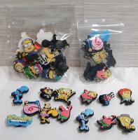 Lot of Minion & Spongebob Clog Shoe Charms