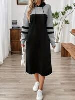 New Size Small Women's Hooded Hoodie Sweater Dress