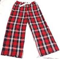 New Size XL Women's Plaid Elastic Wide Leg Casual / Sleep Bottoms